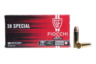 Fiocchi 38 Special 158gr FMJ Ammo - Box of 50